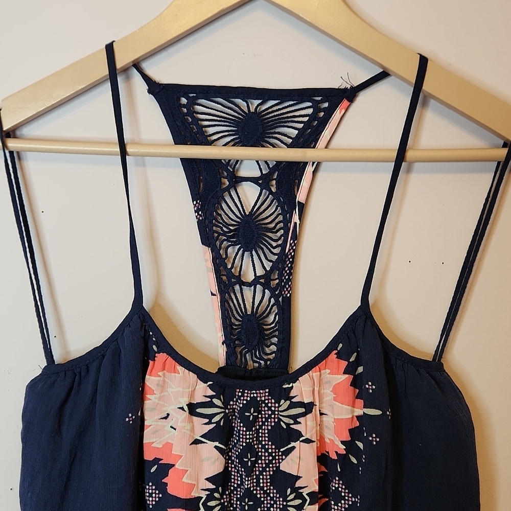 AEROPOSTALE Navy Pink Boho Sundress, size XS - Picture 2 of 8